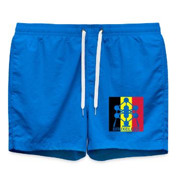 Atomium Bruxelles – Motif du Carré du Drapeau Belge - Short de bain - cobalt blue - Devant