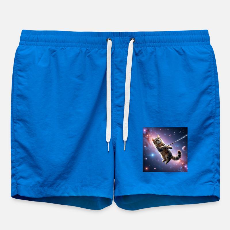 Chat dans l’espace - Short de bain - cobalt blue