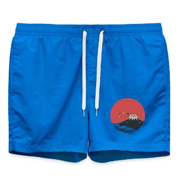 Rotes Lächeln des Fuji-Berges - Badeshorts - Cobalt blue - Vorne