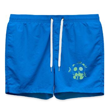 Panda with bamboo – delicate illustration - Swim Trunks - cobalt blue - Front
