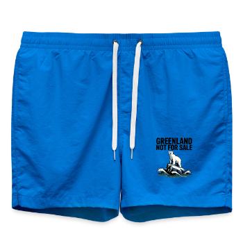 Grönland steht nicht zum Verkauf! - Grönland / Grønland - Badeshorts - Cobalt blue - Vorne