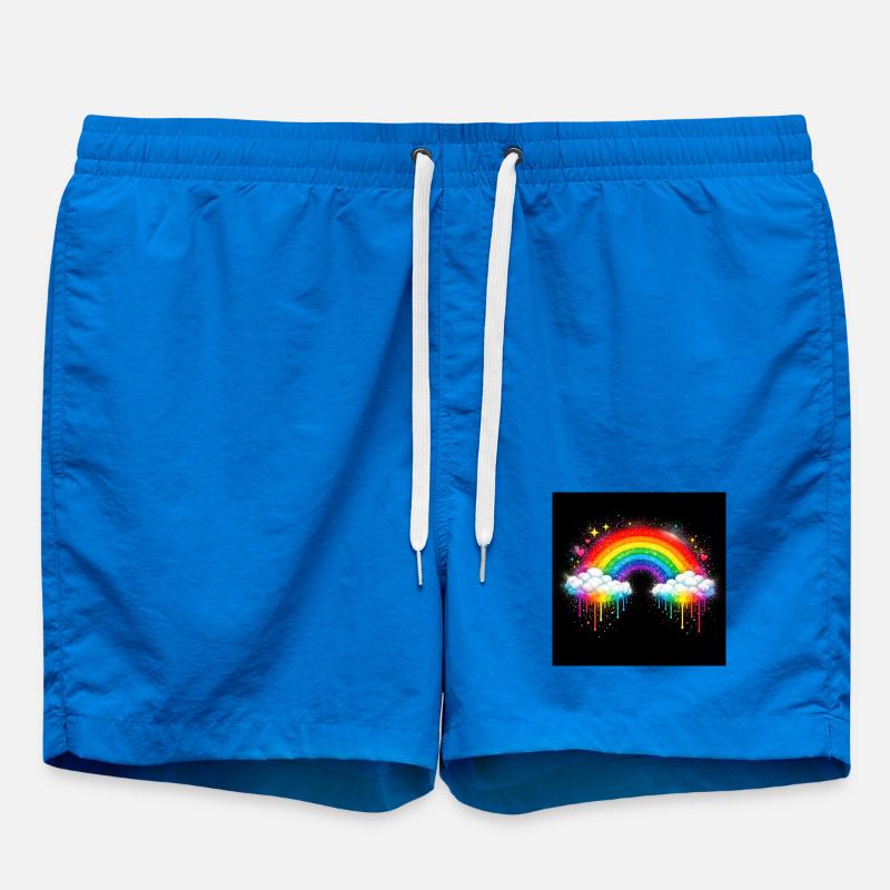 Regenbogenwolke Graffiti-Drop - Badeshorts - Cobalt blue