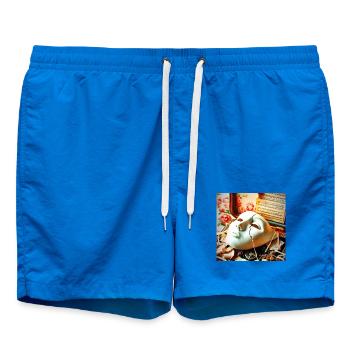 Décor rétro de Mask Break - Short de bain - cobalt blue - Devant