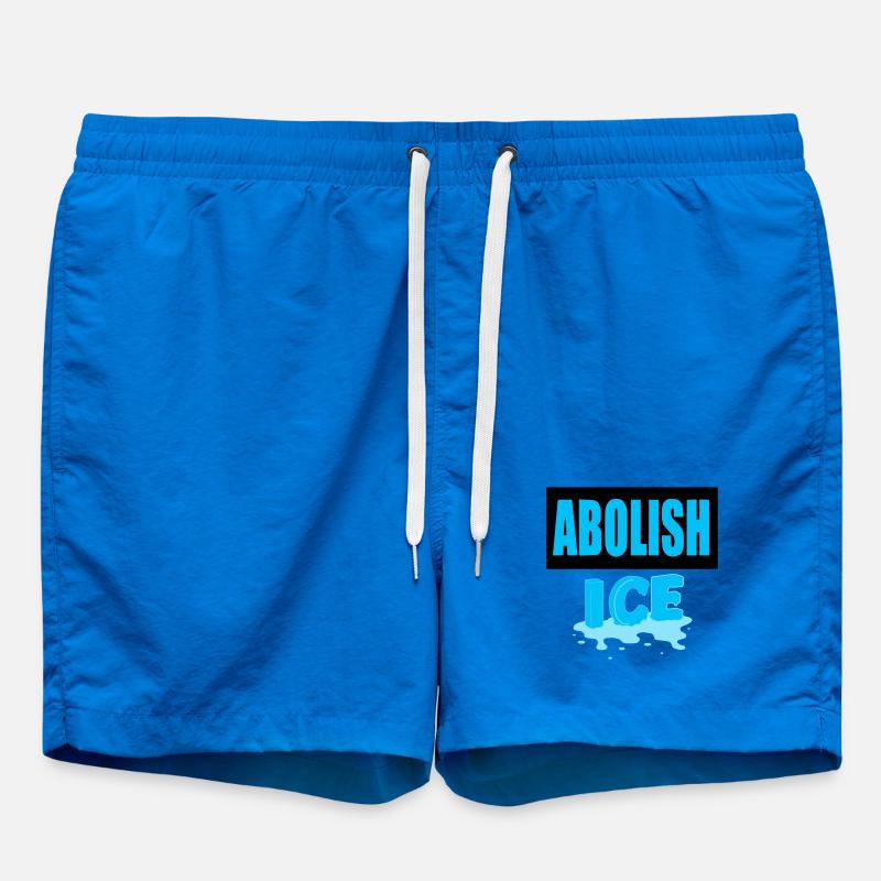 Abolish I.C.E : - Short de bain - cobalt blue