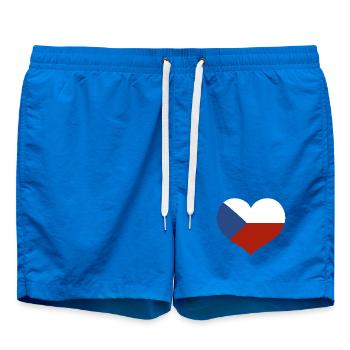 Drapeau du cœur tchèque - Short de bain - cobalt blue - Devant