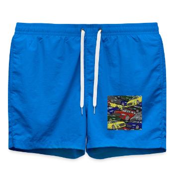 Kaleidoskop Autos Farbexplosion - Badeshorts - Cobalt blue - Vorne