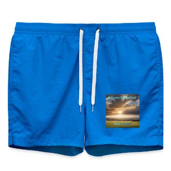 It's your limitation. Not mine - Swim Trunks - cobalt blue - Front