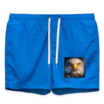Adler in Nahaufnahme: Golden Gaze - Badeshorts - Cobalt blue - Vorne