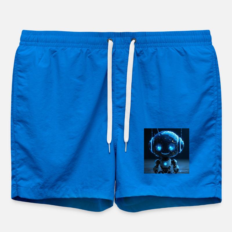 Robot ai data sniffer - Swim Trunks - cobalt blue