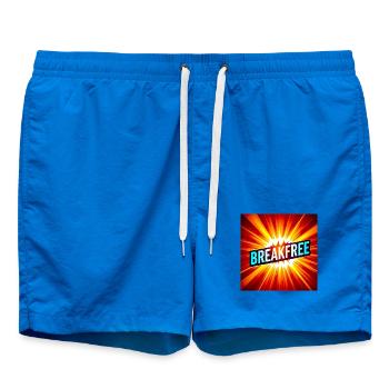 Breakfree Burst Graphic - Swim Trunks - cobalt blue - Front