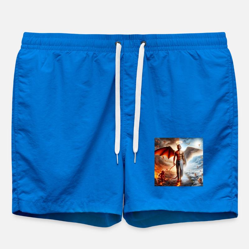 Celestial and Infernal Duality - Swim Trunks - cobalt blue