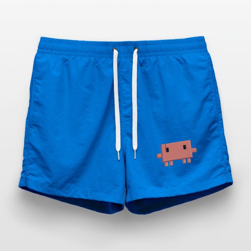 Claude Code Pixel AI Mascot Dev Sticker Short de bain