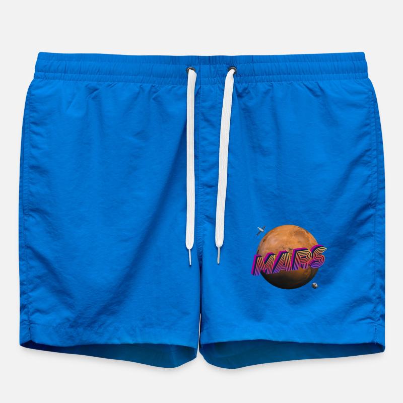 Mars - Outer Space Series - Swim Trunks - cobalt blue