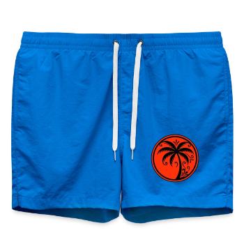 Plage icône des palmiers - Short de bain - cobalt blue - Devant