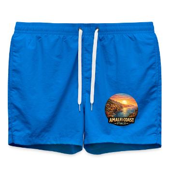 Vacances au coucher du soleil sur la côte amalfitaine, Italie - Short de bain - cobalt blue - Devant