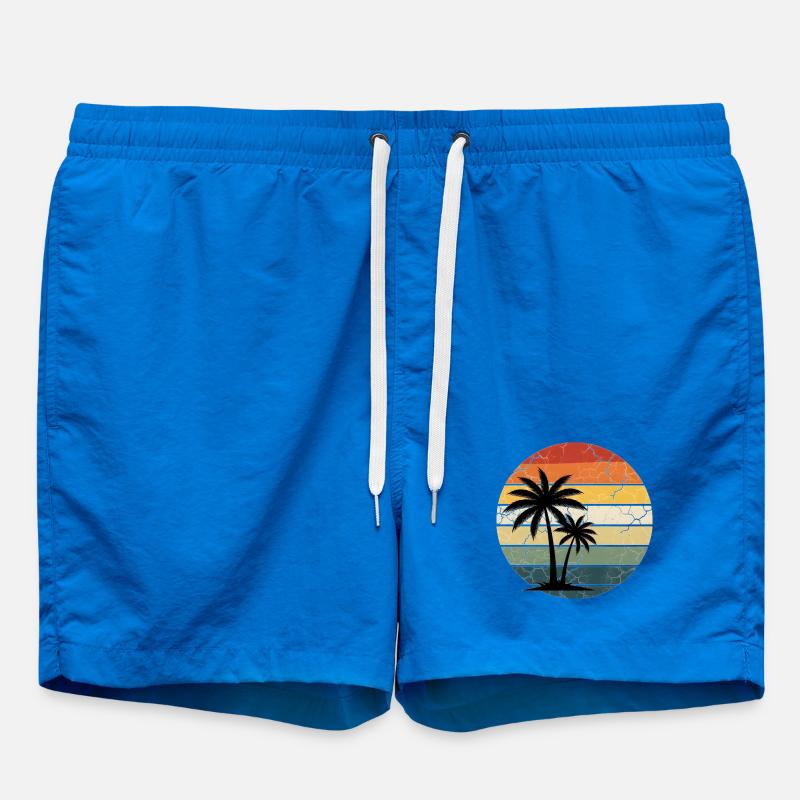 tropicale de vacances à la plage - Short de bain - cobalt blue