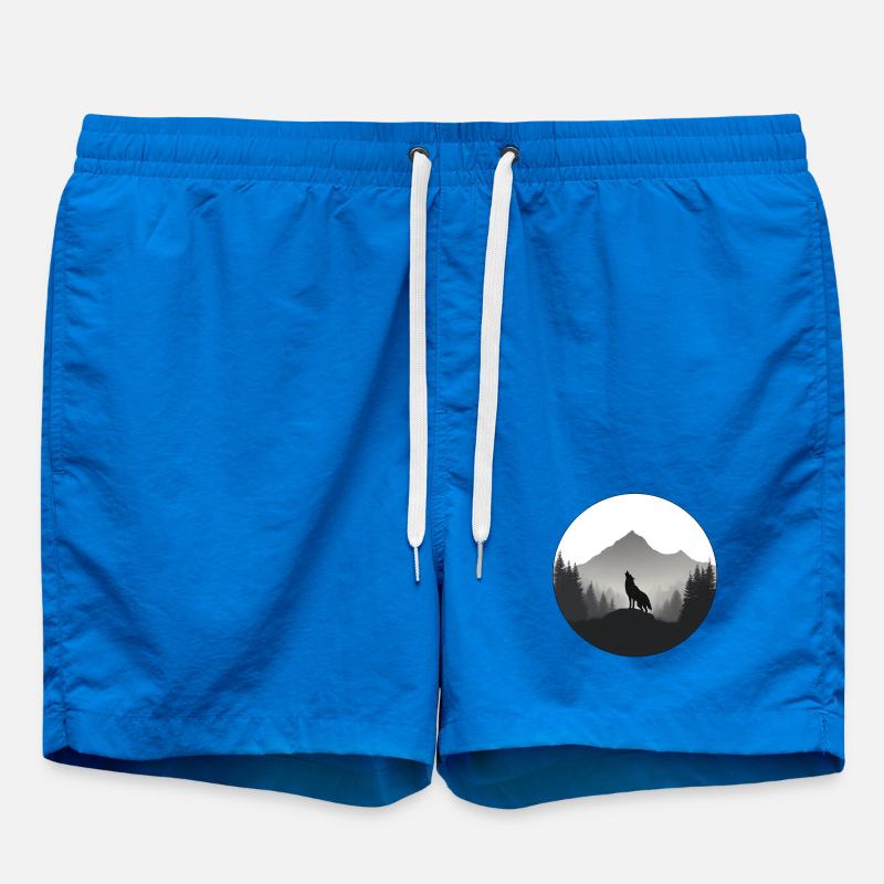 loup sauvage logo - Short de bain - cobalt blue