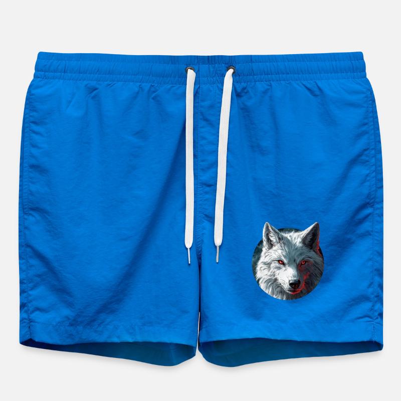 Wolf Design - Swim Trunks - cobalt blue