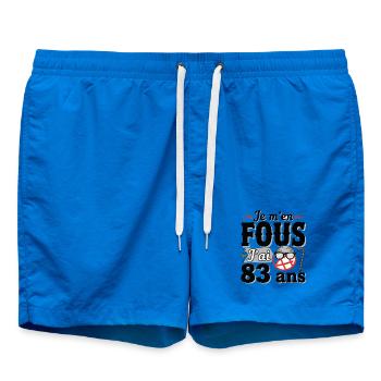 I'm 83 years old / 83 years old gift / 83 years old t-shirt - Swim Trunks - cobalt blue - Front