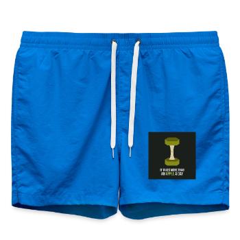Affiche Apple Motivation Fitness - Short de bain - cobalt blue - Devant