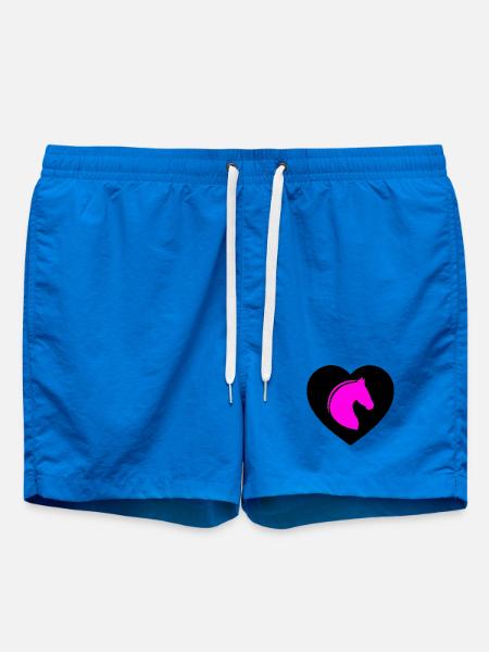 horses - Swim Trunks - cobalt blue