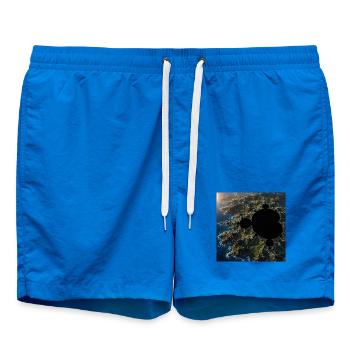 Meeresfraktal über der Küste - Badeshorts - Cobalt blue - Vorne