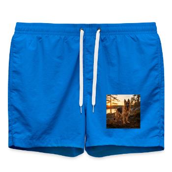 Berger allemand au coucher du soleil - Short de bain - cobalt blue - Devant