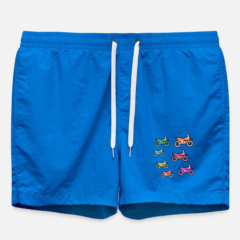 Motorcycles - Swim Trunks - cobalt blue