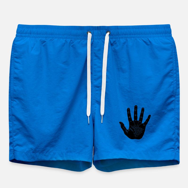 Handprint - Swim Trunks - cobalt blue