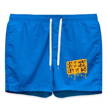 Let It Hurt Let It Heal Let It Go Inspirierend - Badeshorts - Cobalt blue - Vorne