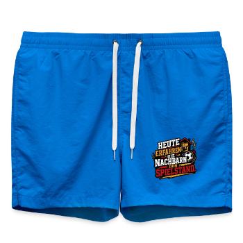 Heute erfahren die Nachbarn den Spielstand - Badeshorts - Cobalt blue - Vorne