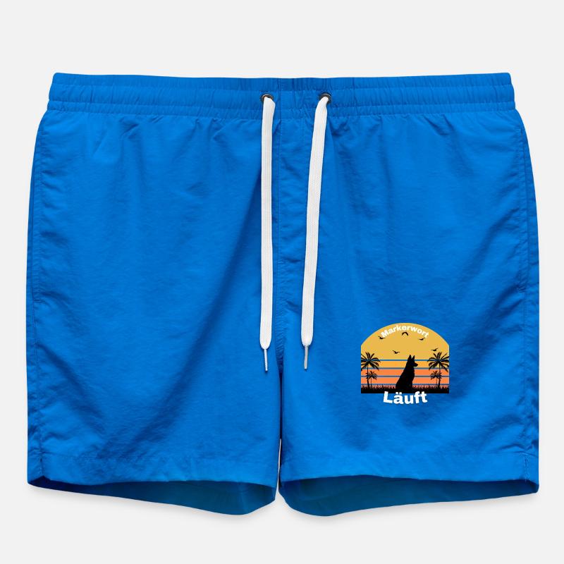 Exécution de mots de repère - Short de bain - cobalt blue