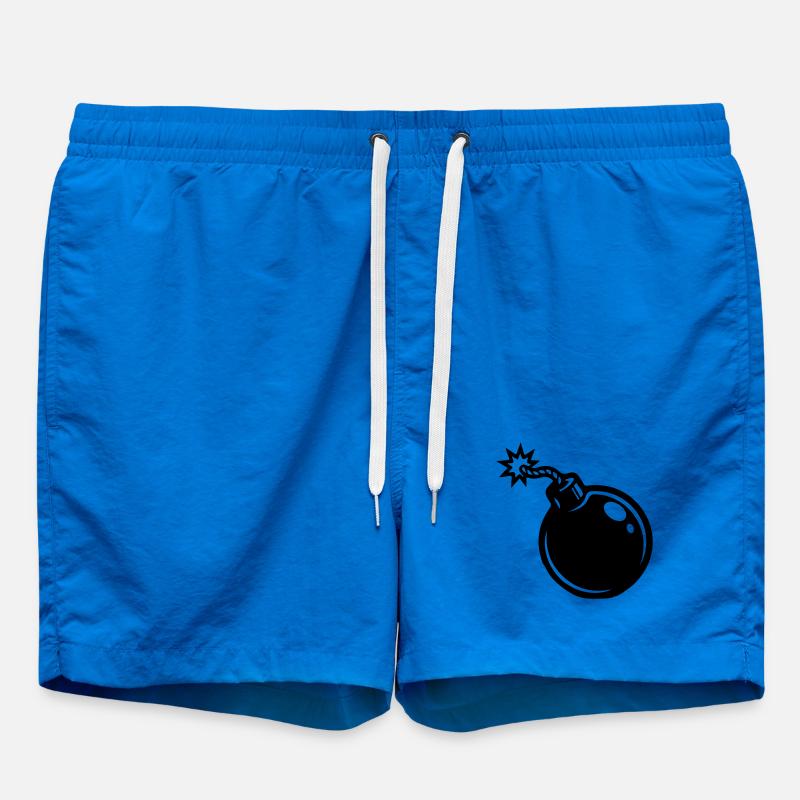 Bomb Icon - Swim Trunks - cobalt blue