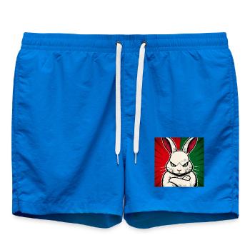 Hase mit Null-Bock auf Weihnachten - Badeshorts - Cobalt blue - Vorne