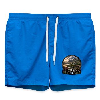 Schottland Highlands Natur Fluss Berge Wandern - Badeshorts - Cobalt blue - Vorne