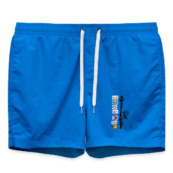 Alphabets du Nouveau Monde - Short de bain - cobalt blue - Devant