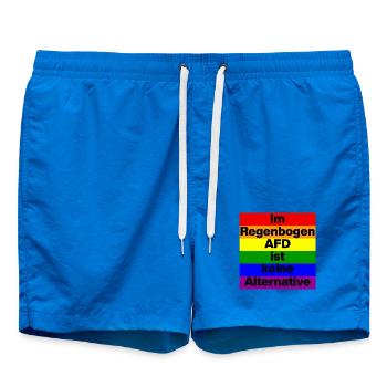 IM REGENBOGEN AFD IST KEINE ALTERNATIVE  - Badeshorts - Cobalt blue - Vorne
