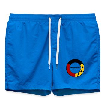 Germany black red gold - Swim Trunks - cobalt blue - Front - AI Model Male 185 light (185cm)