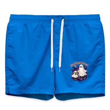 Geister-Bande - Badeshorts - Cobalt blue - Vorne - AI Model Male 185 light (185cm)