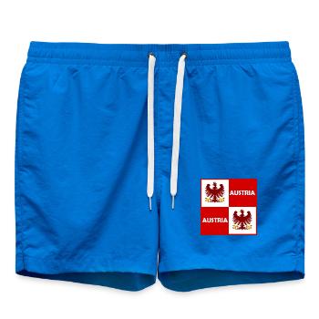 Double Eagle Rouge Blanc Bloc - Short de bain - cobalt blue - Devant - AI Model Male 185 light (185cm)
