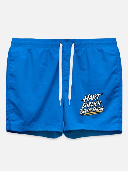 Hart Ehrlich Bodenständig Shirt - Badeshorts - Cobalt blue