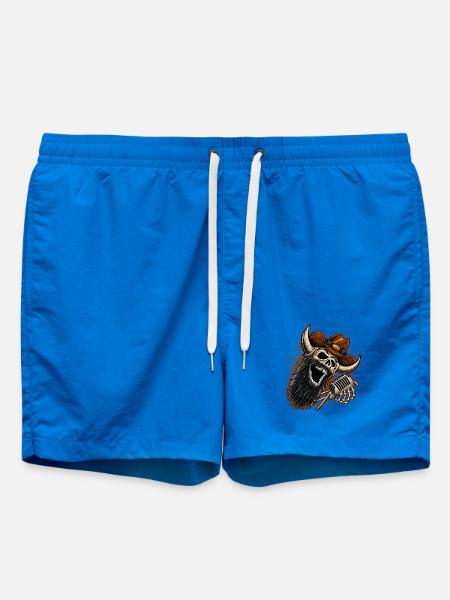 Skull Cowboy Mikrofon-Serenade - Badeshorts - Cobalt blue