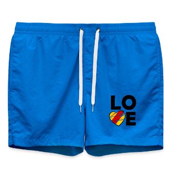 Mein liebes Badnerland - Badeshorts - Cobalt blue - Vorne - AI Model Male 185 light (185cm)