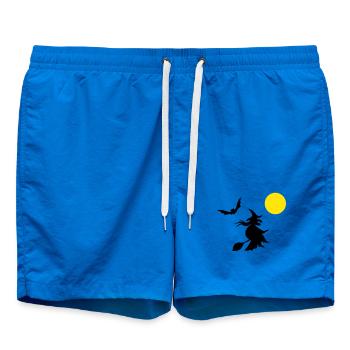 hexe_halloween - Badeshorts - Cobalt blue - Vorne - AI Model Male 185 light (185cm)