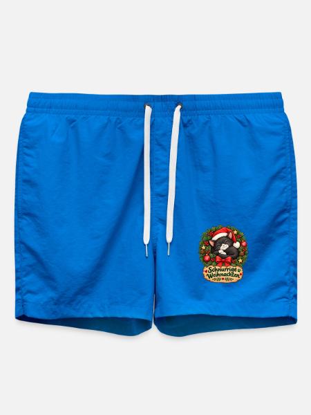 Schnurrige_Weihnachten - Badeshorts - Cobalt blue