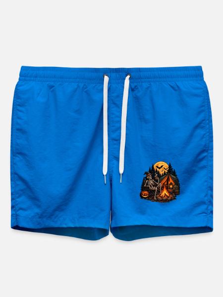 Skelett Camping: Gemütlich bis in die Knochen! - Badeshorts - Cobalt blue