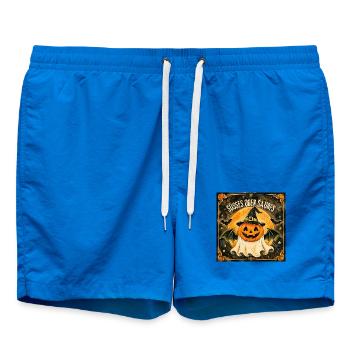Süßes oder Saures Halloween-Kürbis - Badeshorts - Cobalt blue - Vorne - AI Model Male 185 light (185cm)