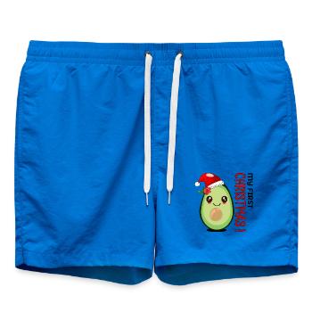 Mein erstes Weihnachten, Avocado Baby - Badeshorts - Cobalt blue - Vorne - AI Model Male 185 light (185cm)