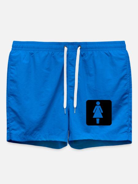 Woman - Swim Trunks - cobalt blue