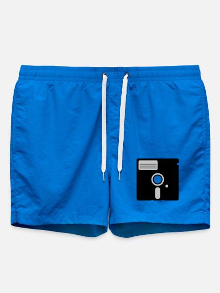 retro floppy disk - Short de bain - cobalt blue